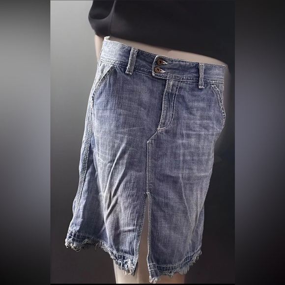 AG ADRIANO GOLDSCHMIED ‘The Obsession’ Denim Jeans Skirt 29R - Picture 3 of 10